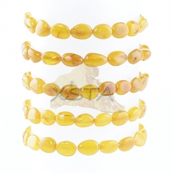 Butterscotch olive amber bracelet